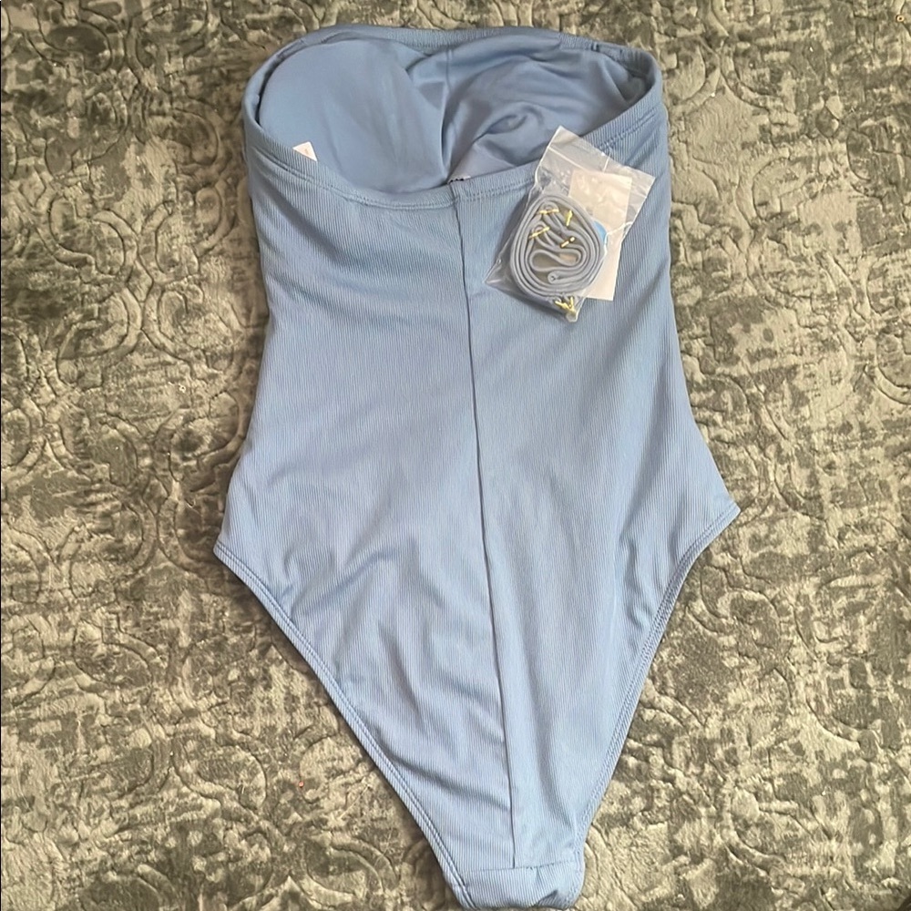 Shade & Shore Blue One Piece Swimsuit Classic Design - Picture 2 of 2
